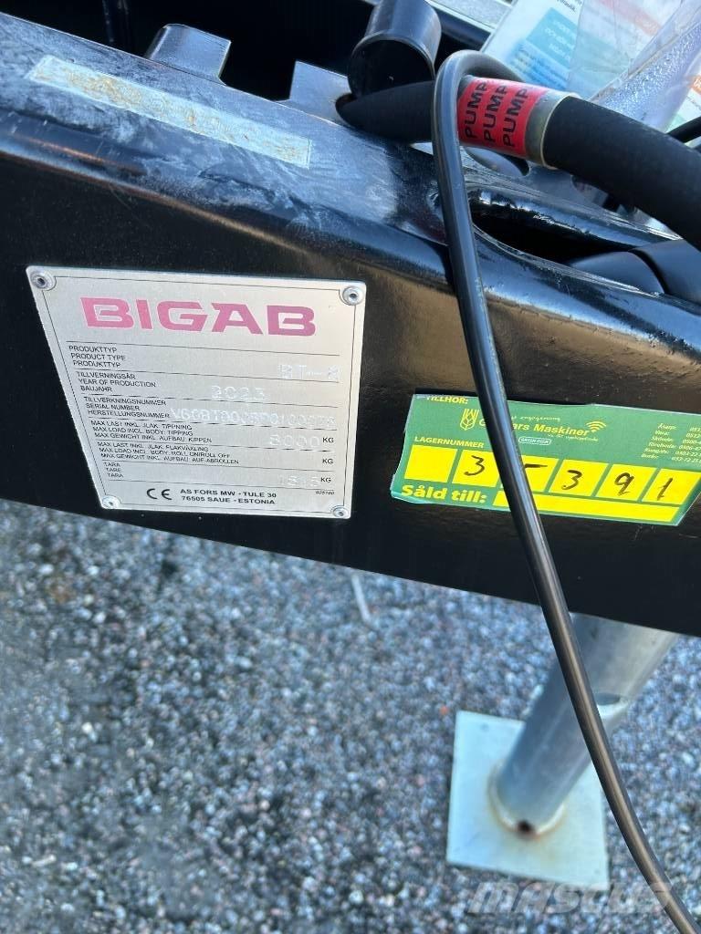 Bigab T8 DUMPERKÄRRA Ďalšie prívesy