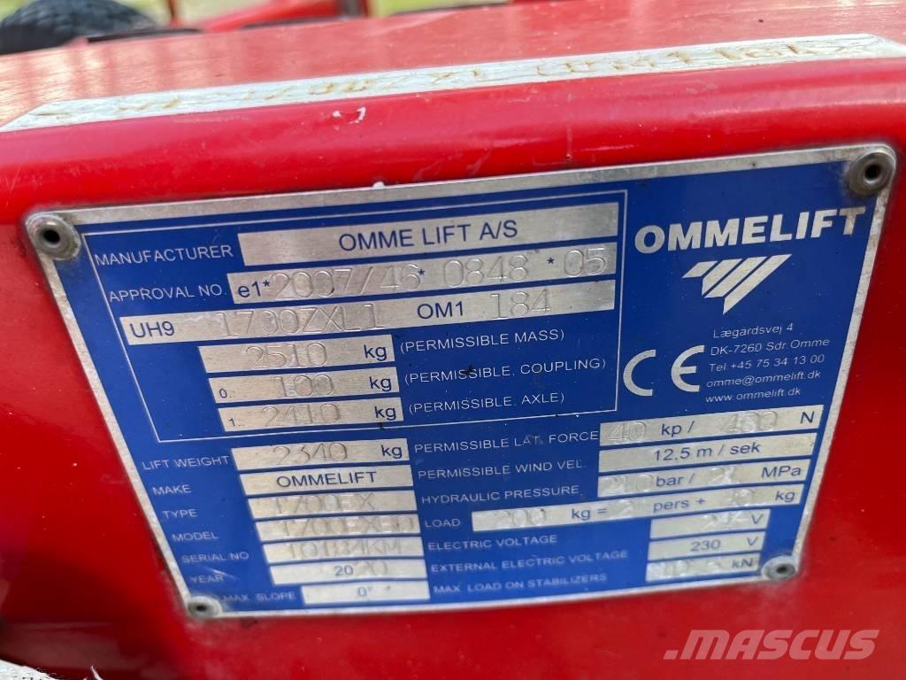 Omme 1700 EBXD Prívesové plošiny