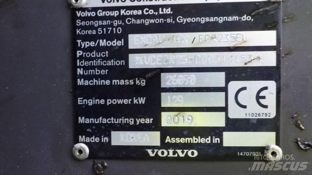 Volvo ECR235EL Pásové rýpadlá