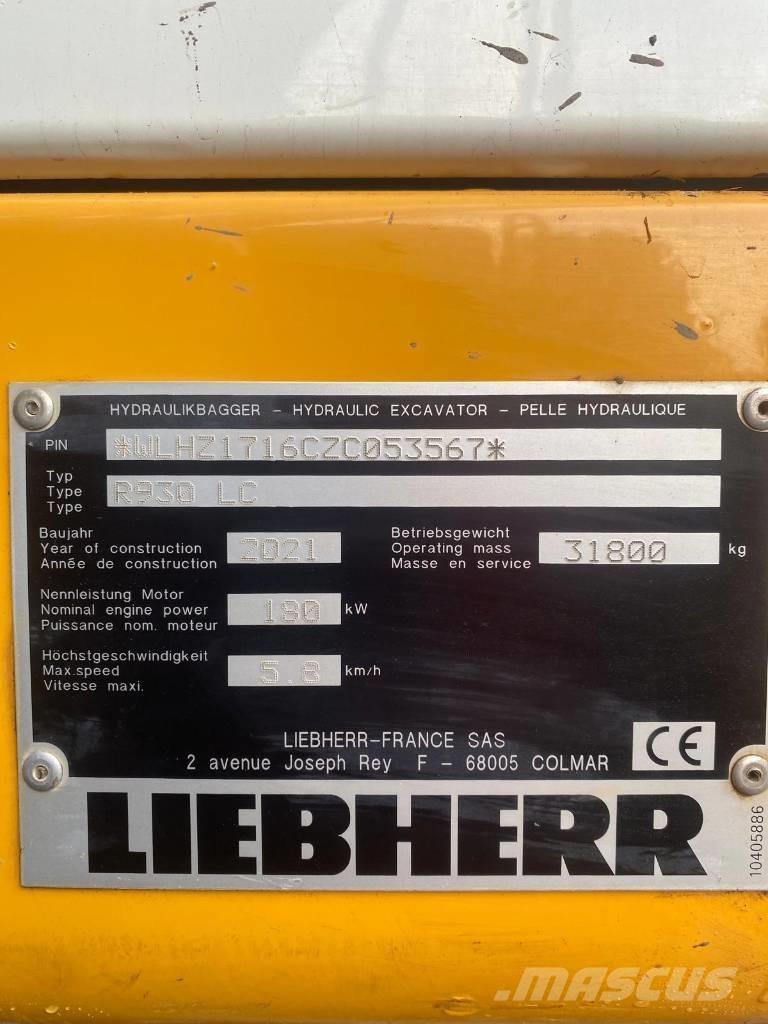 Liebherr R 930 LC Pásové rýpadlá