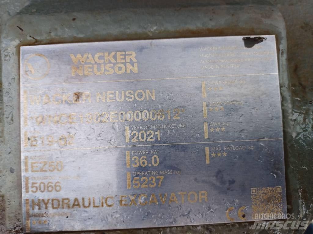 Wacker Neuson EZ50 Pásové rýpadlá