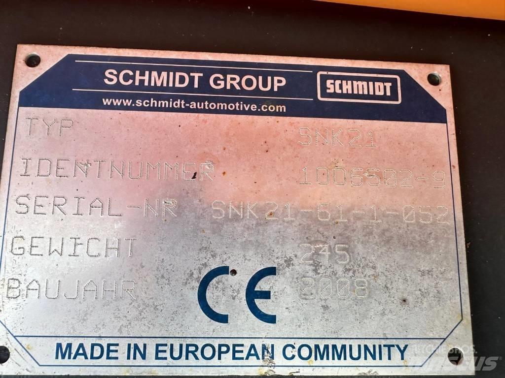 Schmidt SNK21 Snežné pluhy, predné snežné radlice