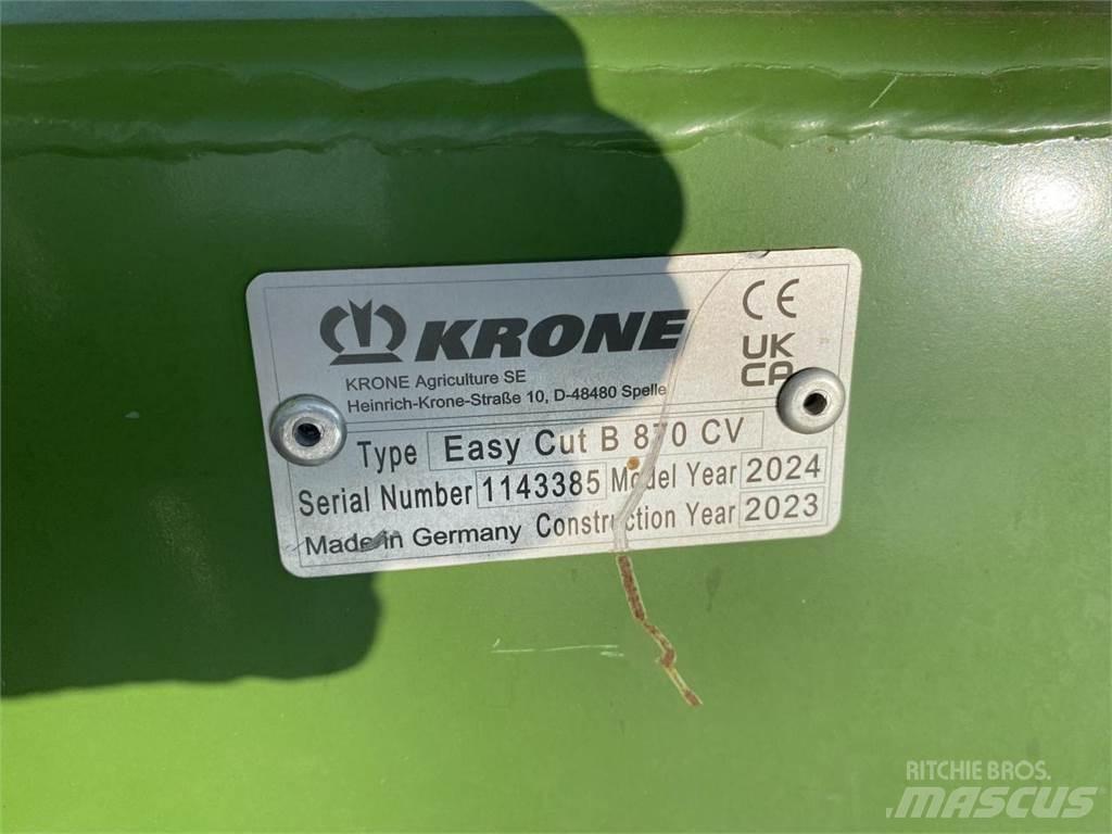 Krone EC B 870 CV Žacie stroje