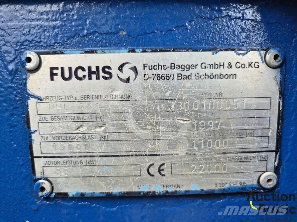 Fuchs MHL 331 Kolesové rýpadlá