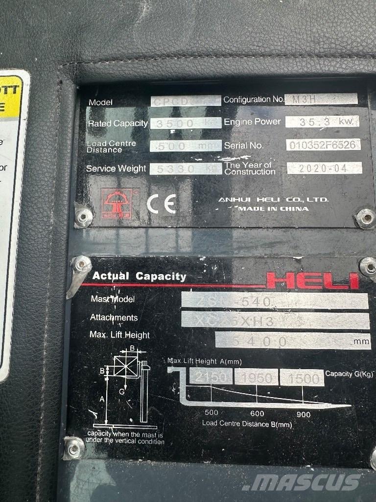Heli CPCD 35 Dieselové vozíky