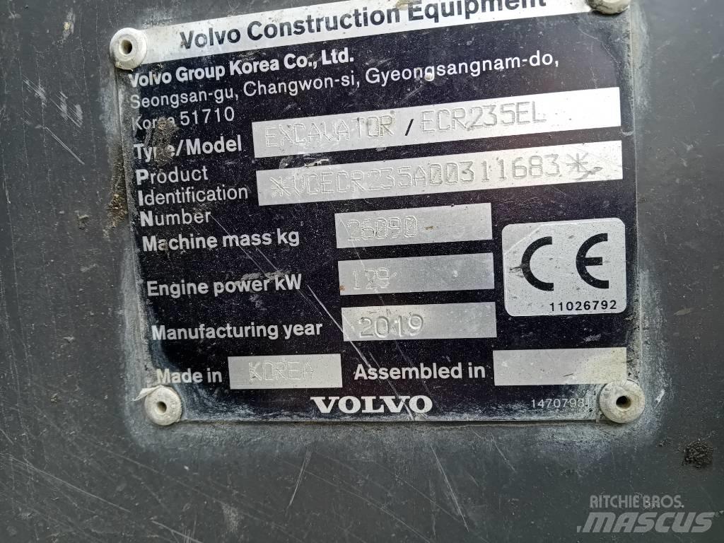 Volvo ECR235EL Pásové rýpadlá