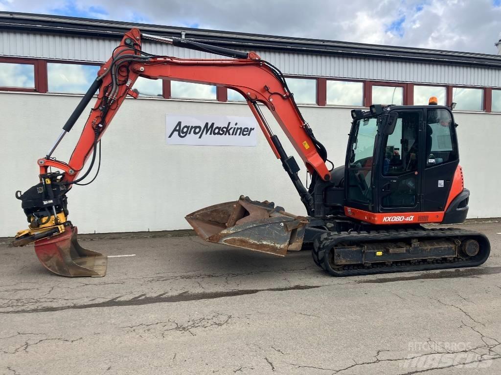Kubota KX 080-4 Midi rýpadlá 7 t - 12 t