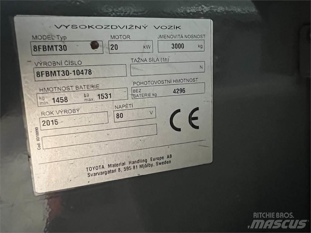 Toyota 8FBMT30 Akumulátorové vozíky