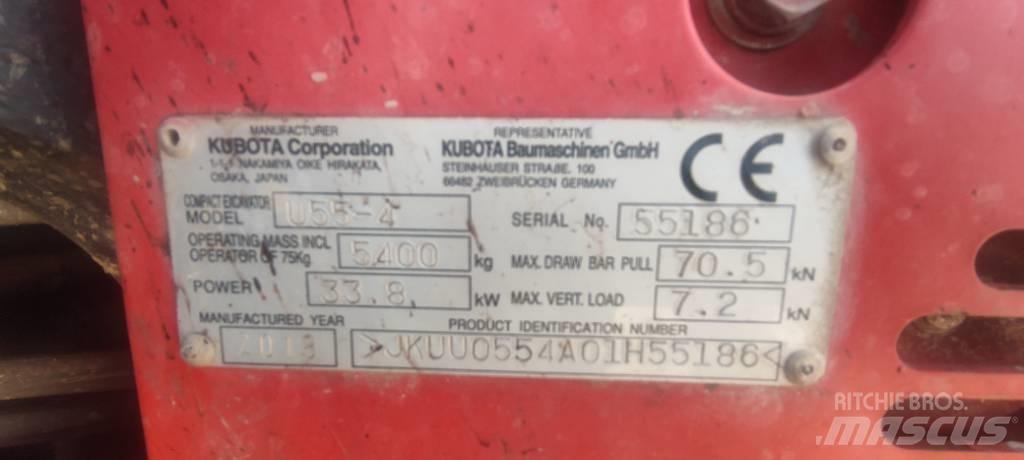 Kubota U 55-4 Mini rýpadlá < 7t