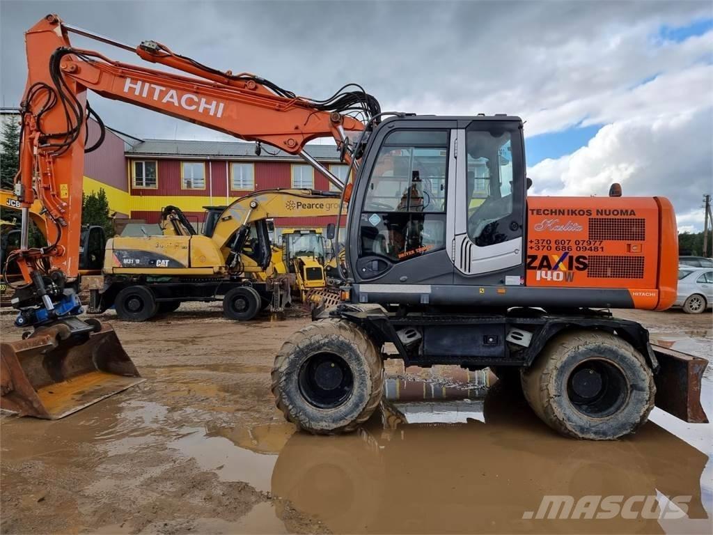 Hitachi ZX 140 W-3 Kolesové rýpadlá