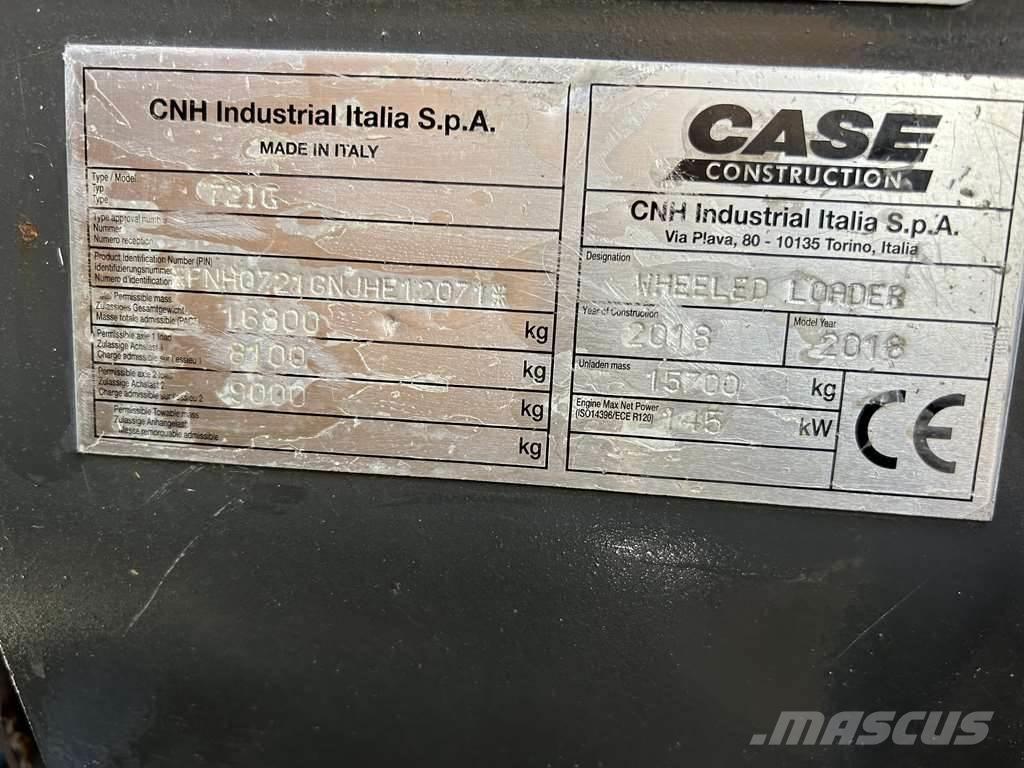 CASE 721G XR Kolesové nakladače