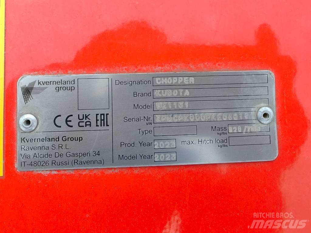 Kubota SE 1151UB Mulčovače