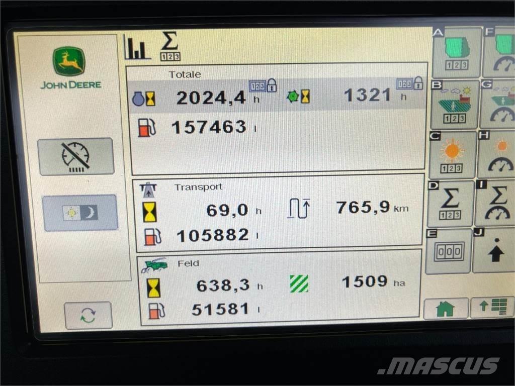 John Deere 9800i Žacie rezačky