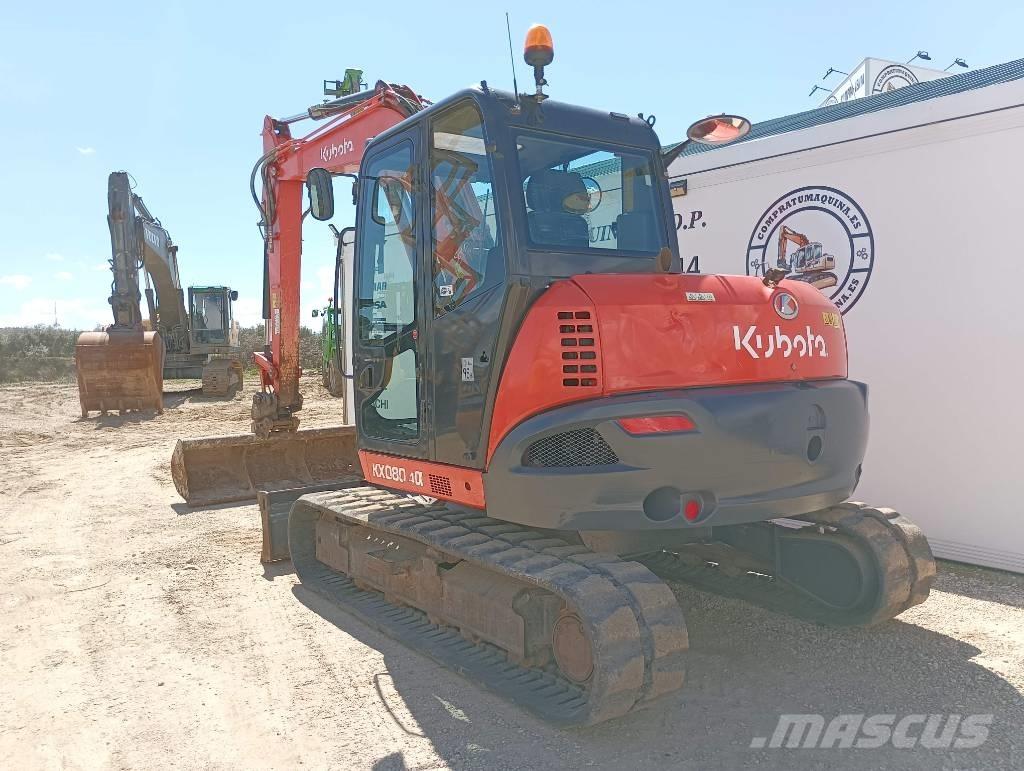 Kubota KX 080-4 Midi rýpadlá 7 t - 12 t