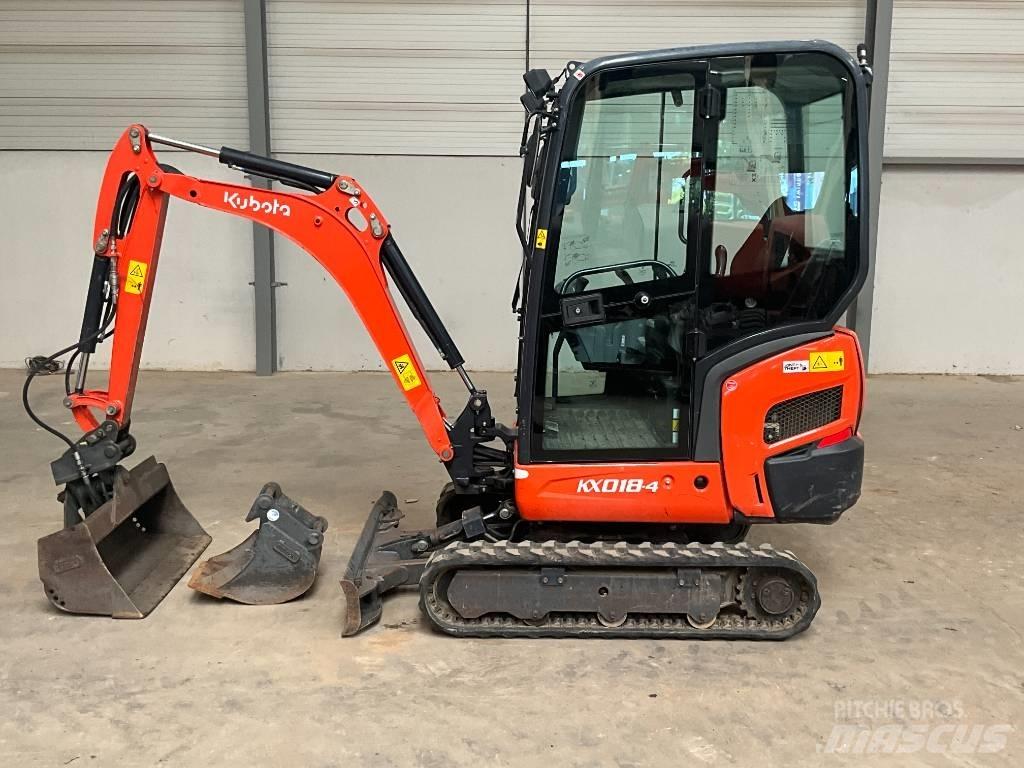 Kubota KX 018-4 Mini rýpadlá < 7t