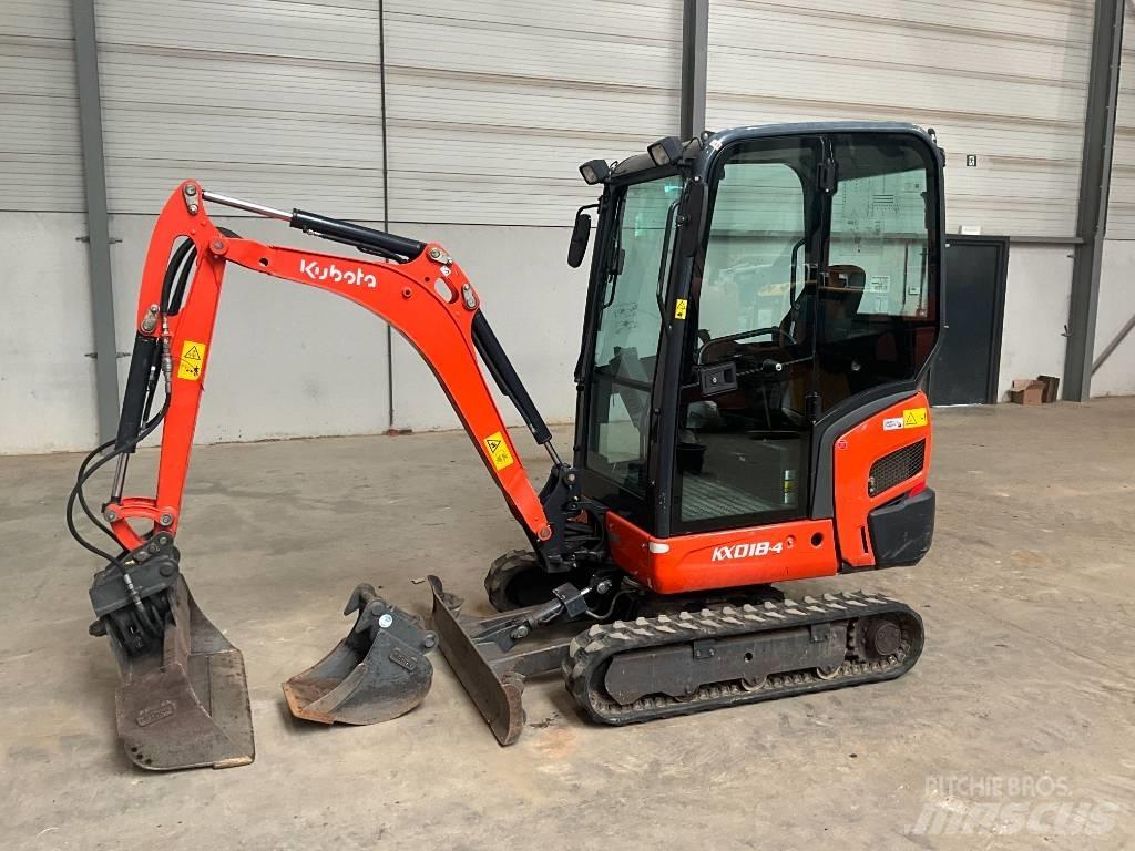 Kubota KX 018-4 Mini rýpadlá < 7t
