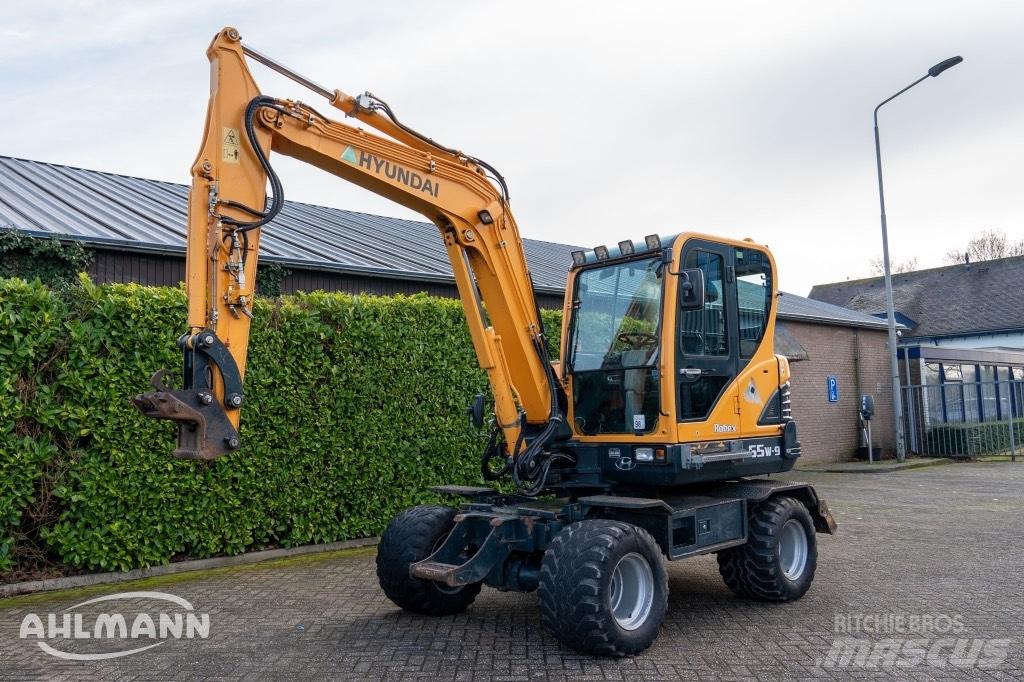 Hyundai R55W-9A Kolesové rýpadlá