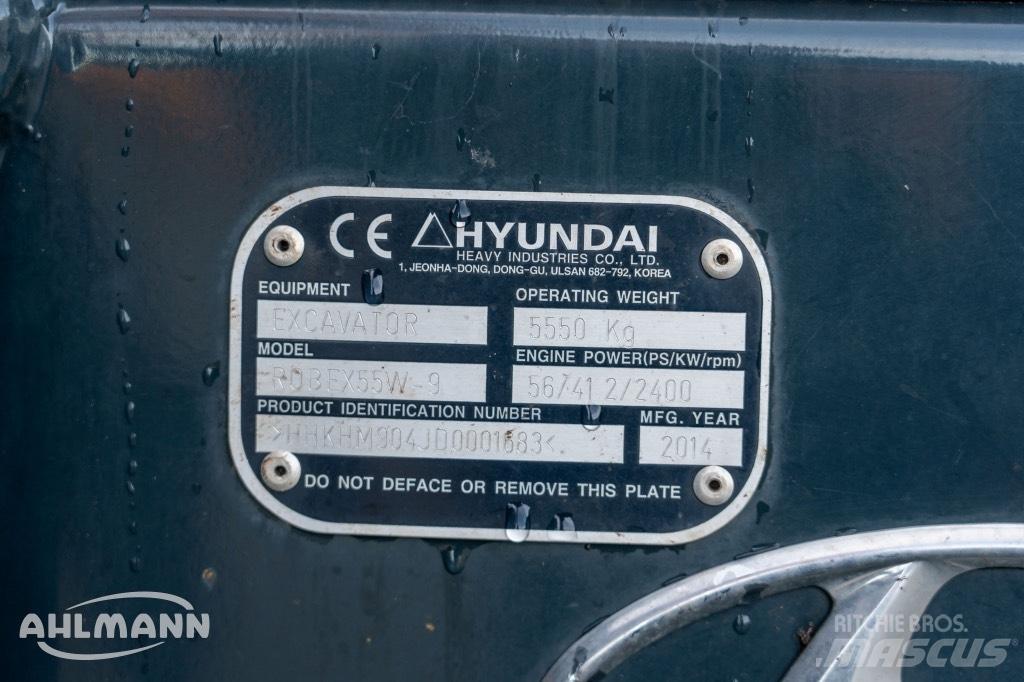 Hyundai R55W-9A Kolesové rýpadlá
