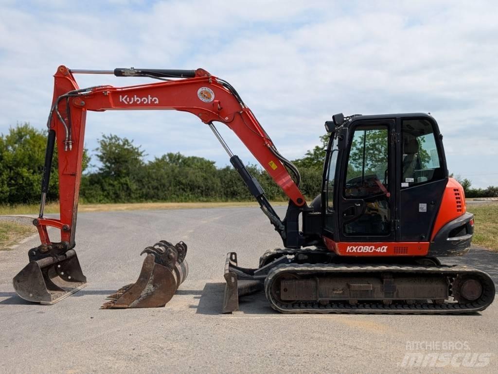 Kubota KX 080-4 Midi rýpadlá 7 t - 12 t