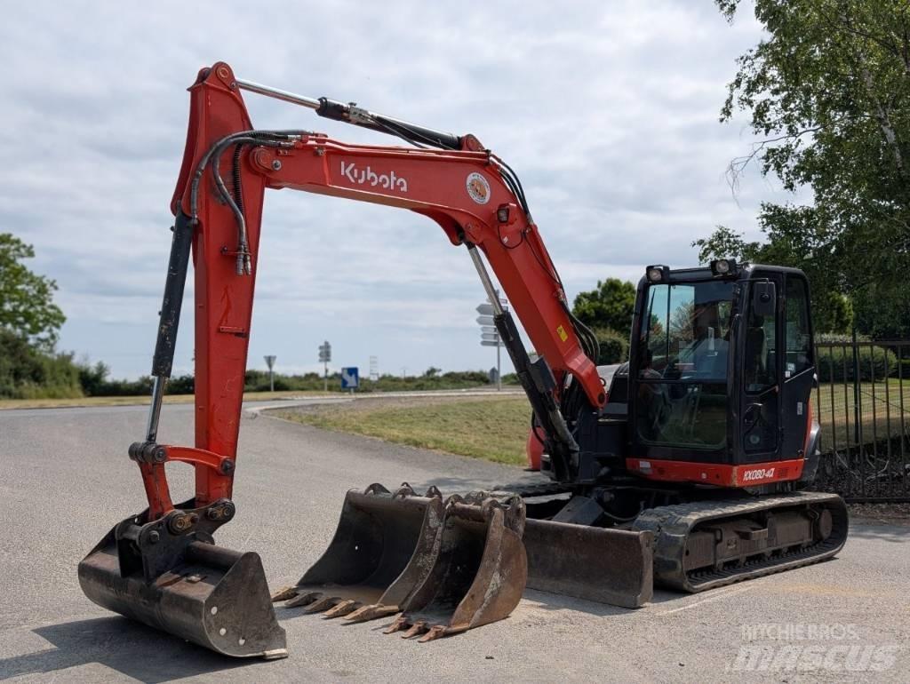 Kubota KX 080-4 Midi rýpadlá 7 t - 12 t