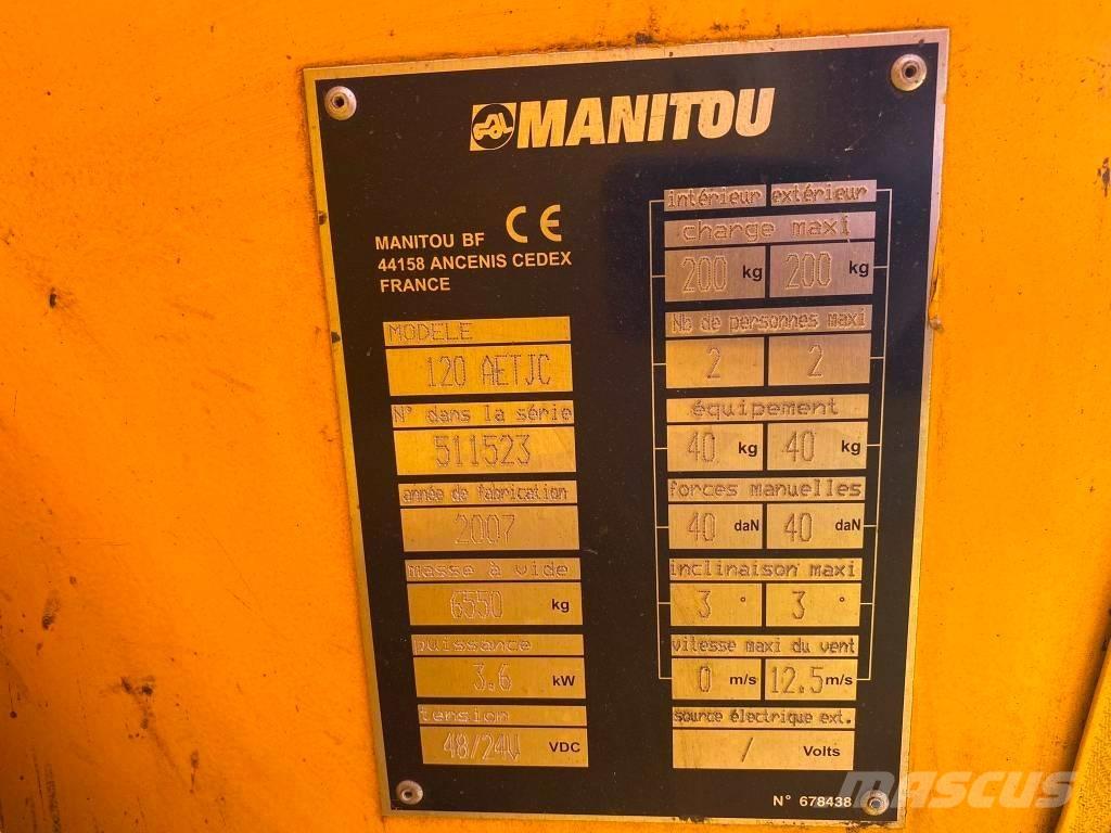 Manitou 120 AET JC Kĺbové plošiny