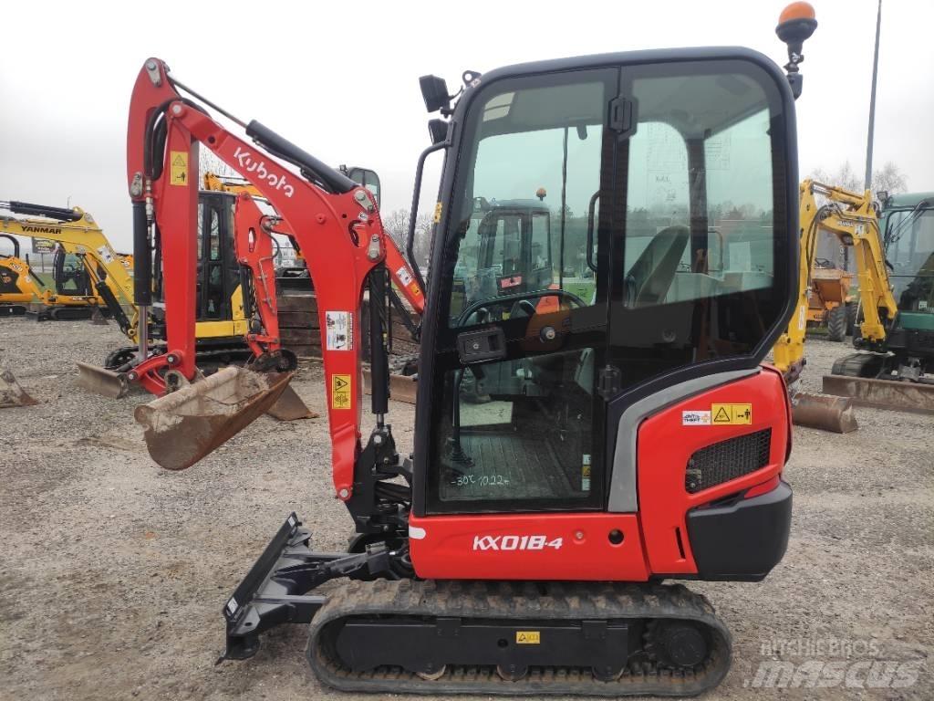 Kubota KX 018-4 Mini rýpadlá < 7t