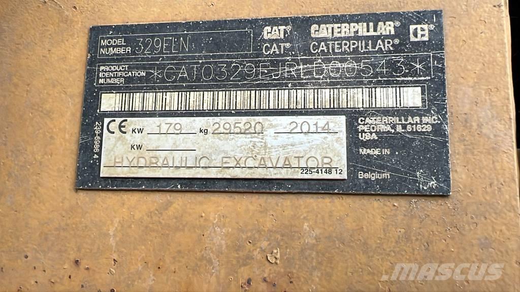 CAT 329 E LN Pásové rýpadlá
