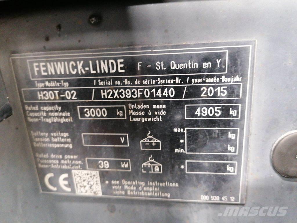 Linde H30T-02 LPG vozíky