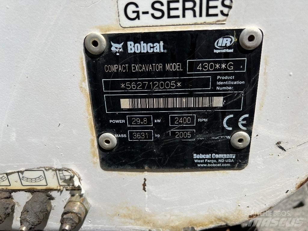 Bobcat 430 Mini rýpadlá < 7t