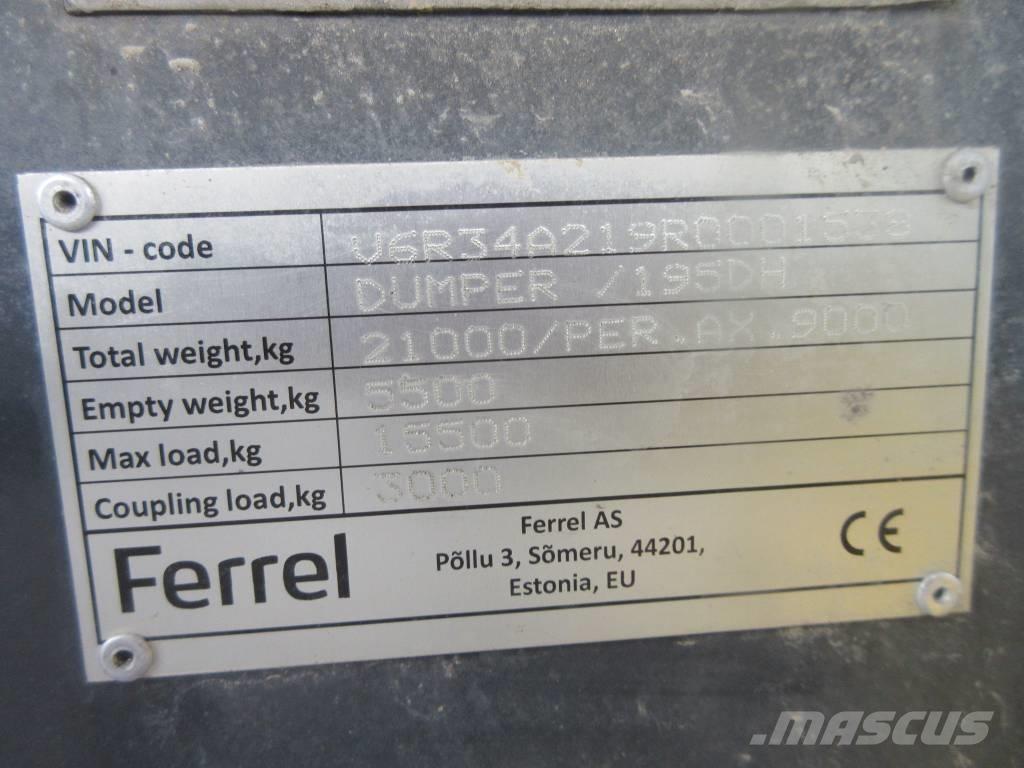 Ferrel 195 DH Vyklápacie prívesy