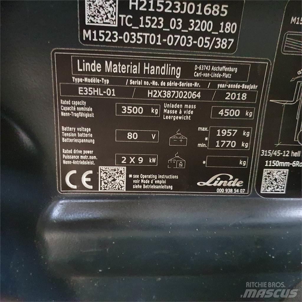 Linde E35HL Akumulátorové vozíky