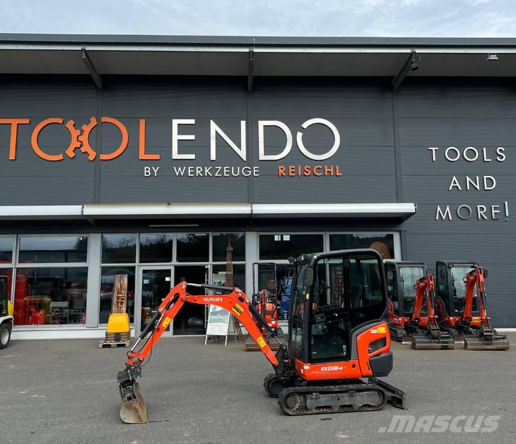 Kubota KX 018-4 Mini rýpadlá < 7t
