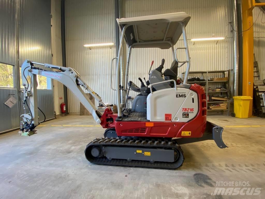 Takeuchi TB 216 A Mini rýpadlá < 7t