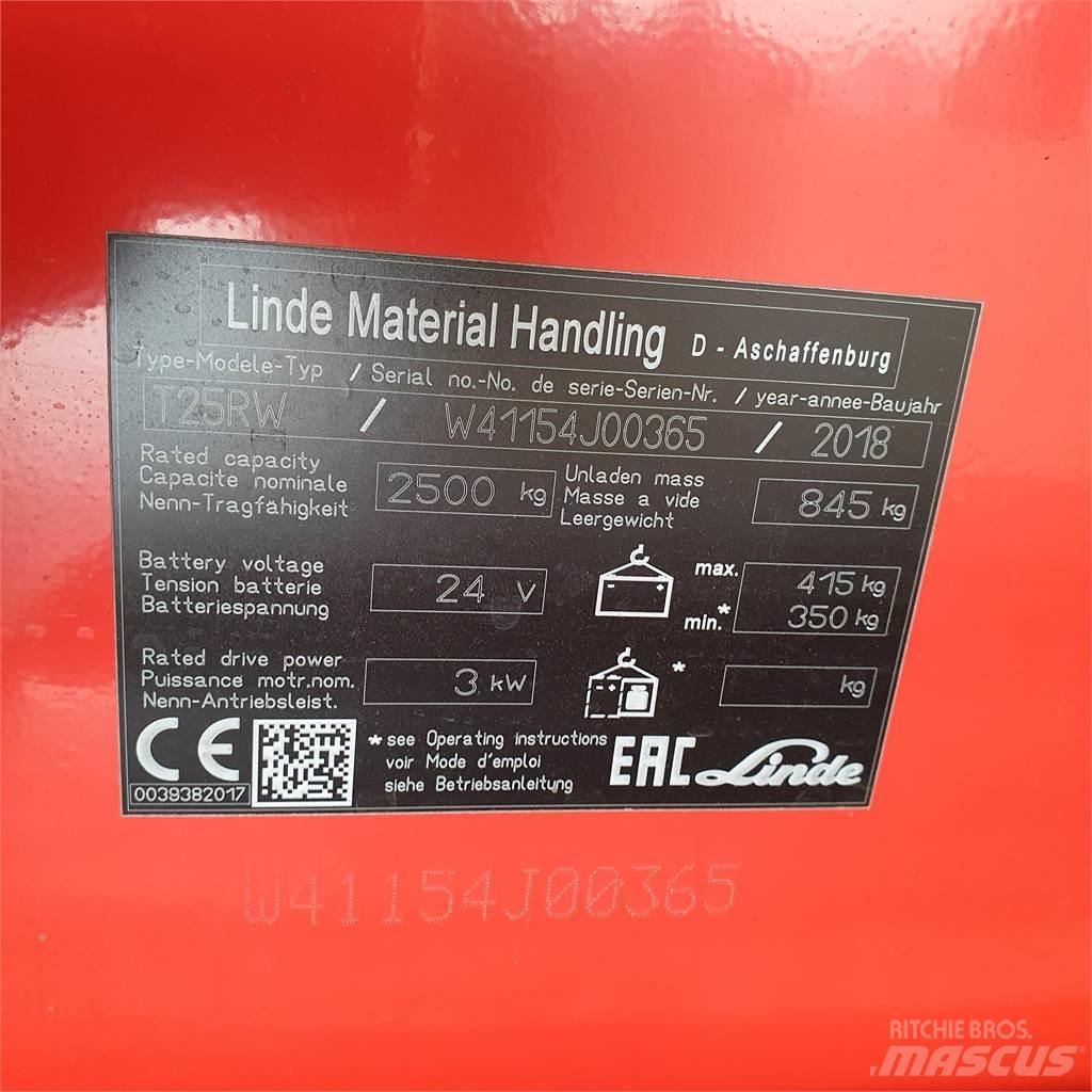 Linde T25RW-lang Nízkozdvižný vozík