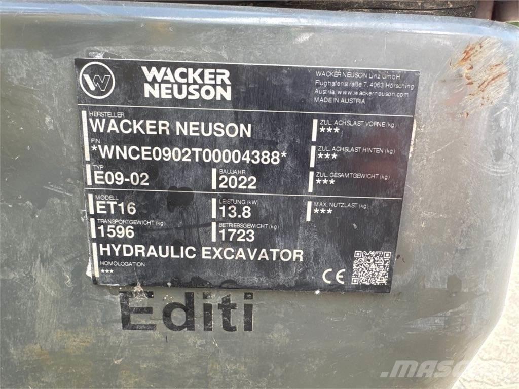 Wacker Neuson ET16 Pásové rýpadlá