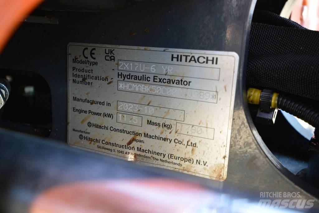 Hitachi ZX 17 U-6 Mini rýpadlá < 7t