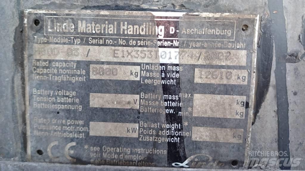Linde H80D-03 Dieselové vozíky