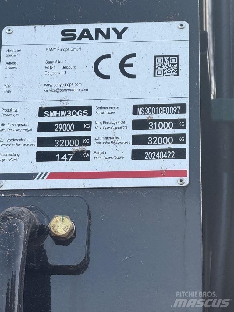 Sany SMHW 30 G5 Stroje pre manipuláciu s odpadom