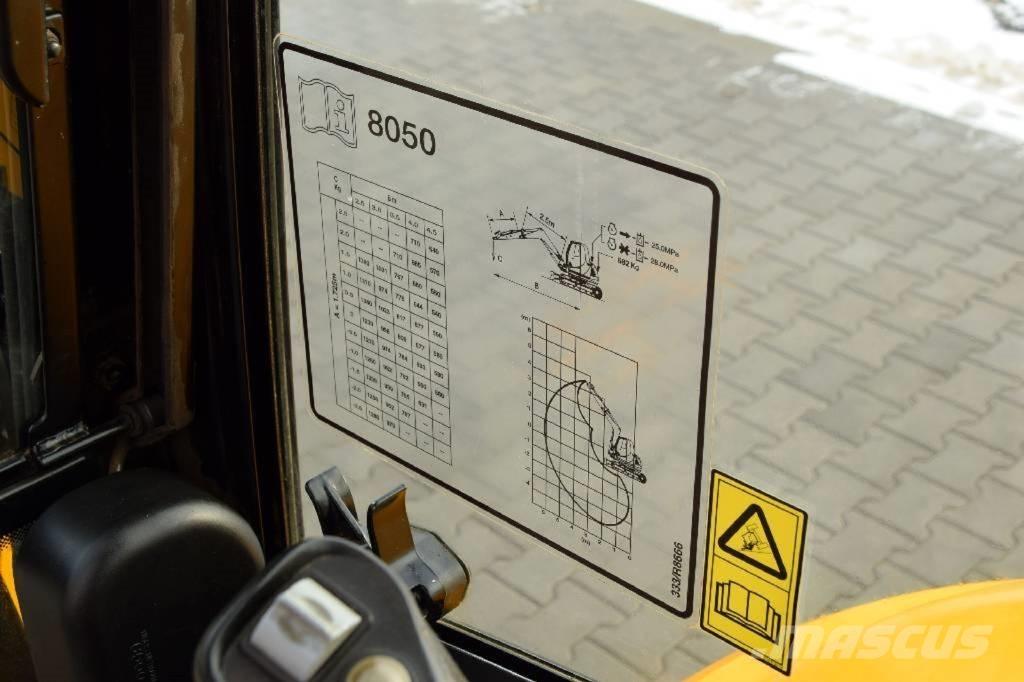 JCB 8050 RTS Mini rýpadlá < 7t