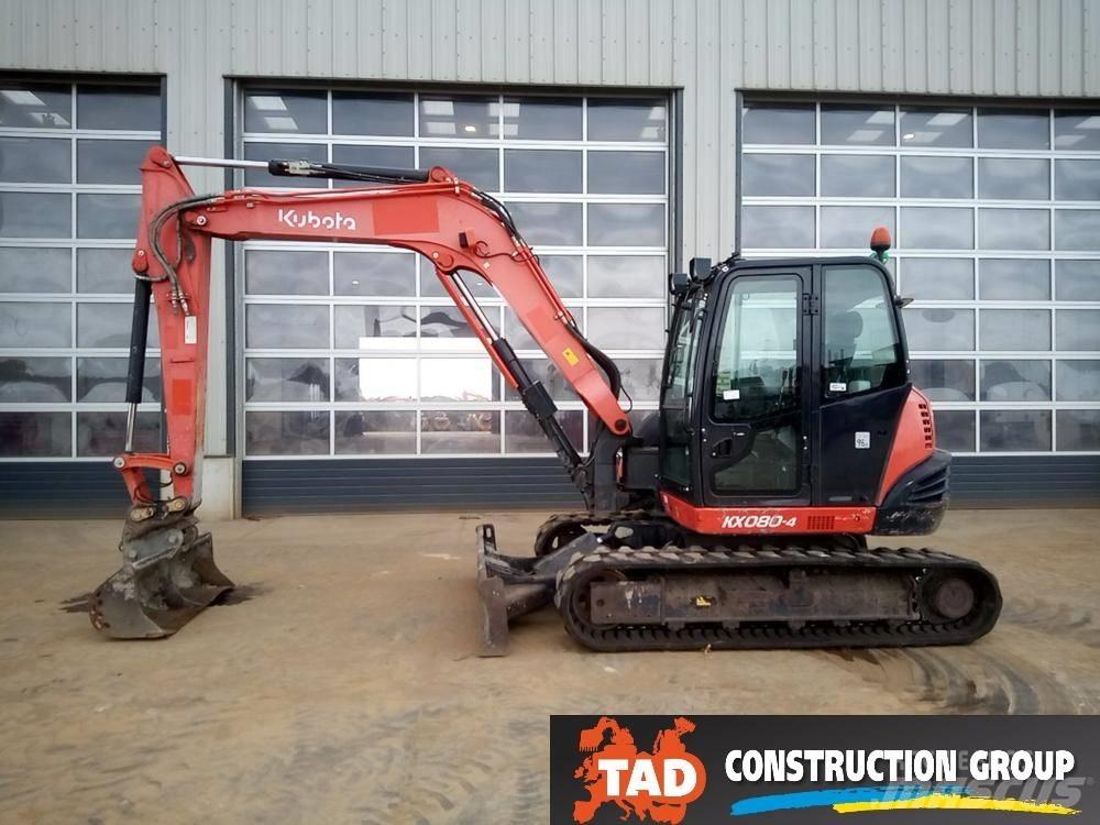 Kubota KX 080-4 Midi rýpadlá 7 t - 12 t