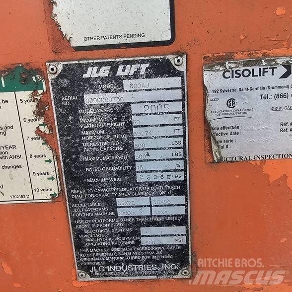 JLG 600AJ Kĺbové plošiny