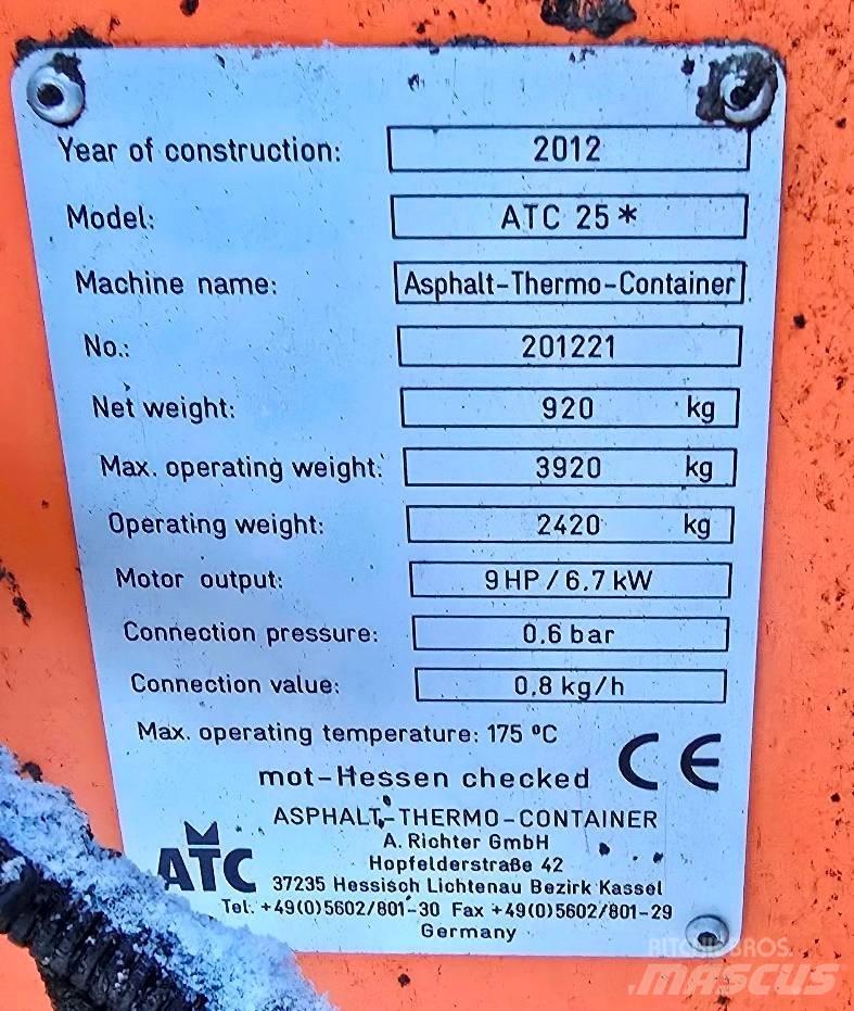 ATC 25 Tepelné nádoby na asfalt