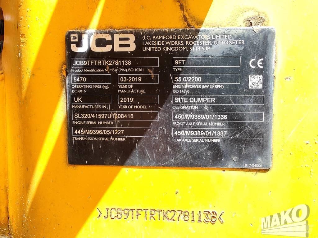 JCB 9TFT Stavebné sklápače