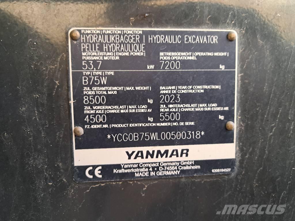 Schaeff B75W Kolesové rýpadlá