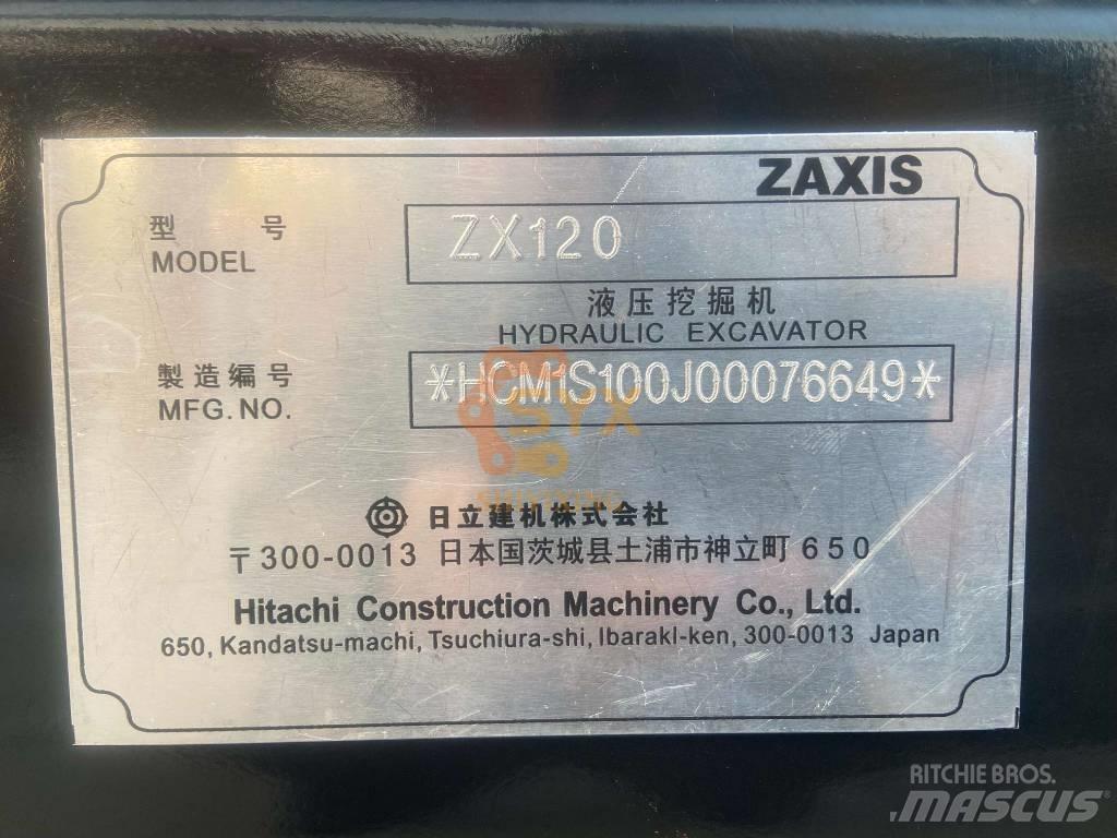 Hitachi ZX 120 Pásové rýpadlá