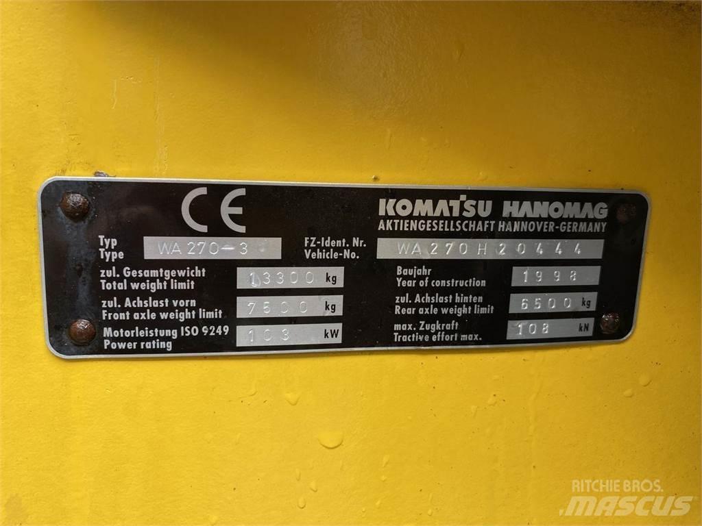 Komatsu WA270-3 Kolesové nakladače