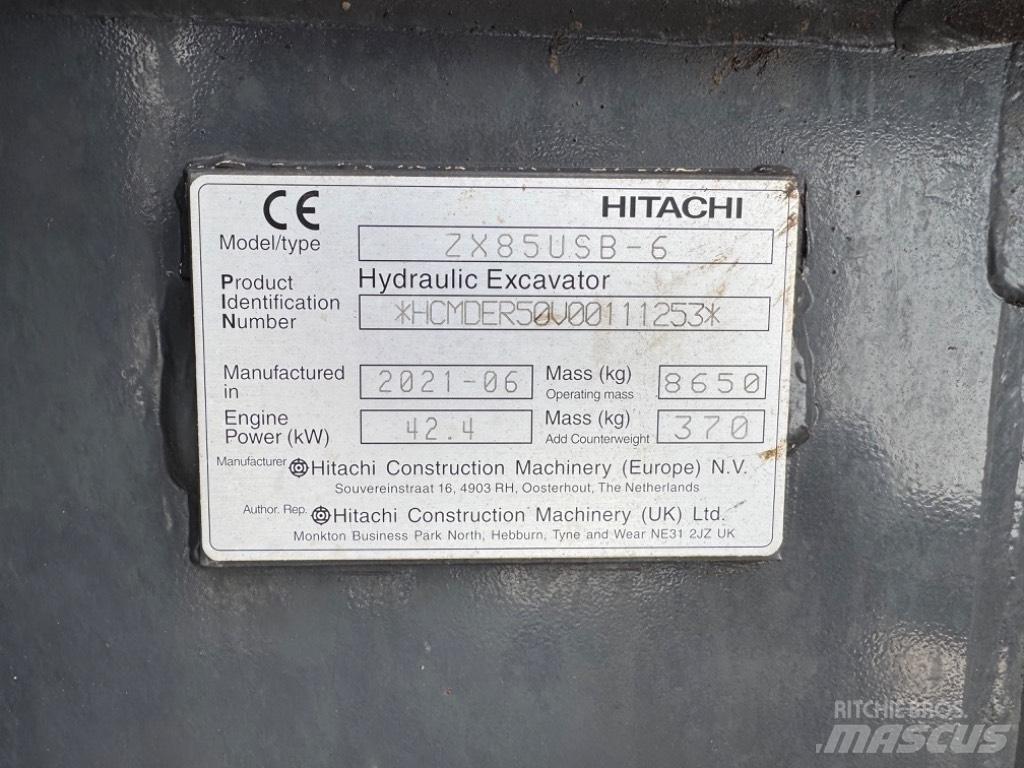 Hitachi ZX 85 US-6 Midi rýpadlá 7 t - 12 t