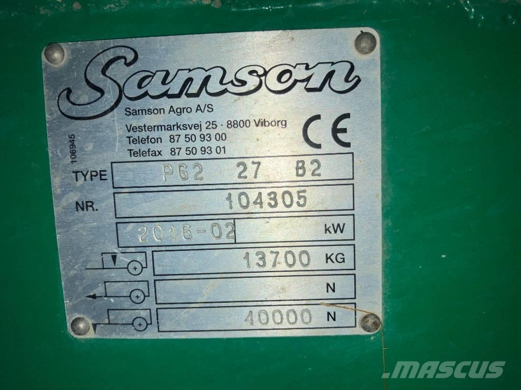 Samson PG2 27 Aplikačné cisterny