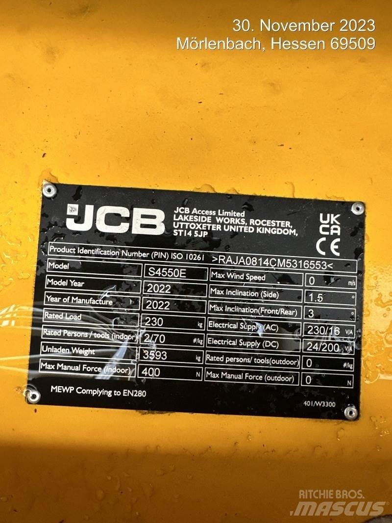 JCB S4550E Nožnicové zdvíhacie plošiny