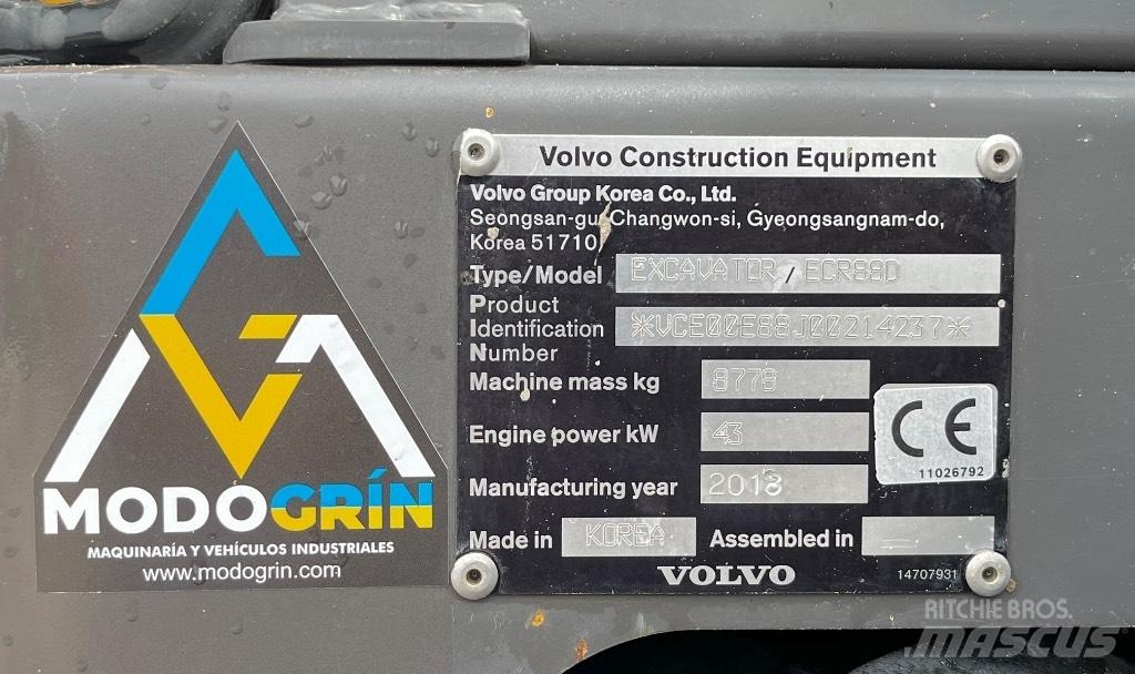 Volvo ECR 88 Mini rýpadlá < 7t